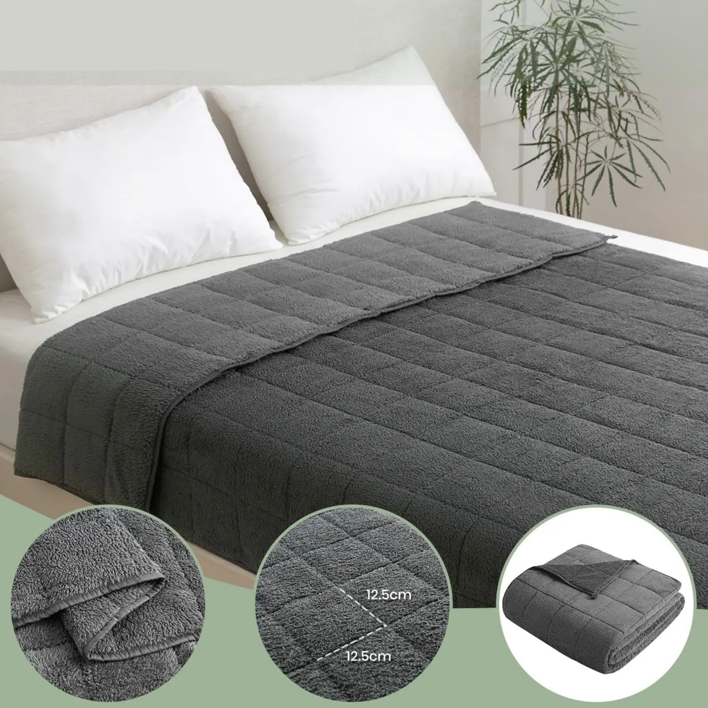 Cocon Léger Couverture Lestée en Polaire Corail