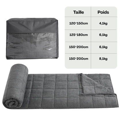 Cocon Léger Couverture Lestée en Polaire Corail